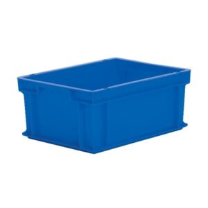 Matlock Euro Container - Polypropylene - 40 x 30 x 17 cm - Food Approved - Stackable - Chemical Resistant - Blue