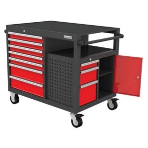 KennedyPro Steel Tool Roller Cabinet - Service Cart - 10 Drawers - 550kg Capacity - 84.5 x 112.3 x 79.1 cm