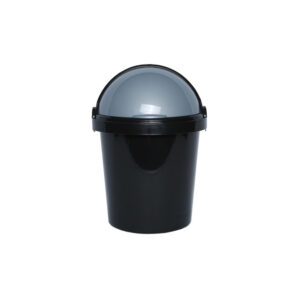 12L Black Dustbin