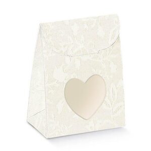 Lace – Satchel With Heart 60 x 35 x 80mm