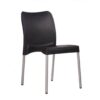 Bistro Armless Cafe Chair- Black