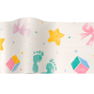 Baby Prints Wrapping Tissue (25 Sheet Pack)