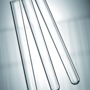 Scherf Test Tubes, 100 × 10 mm, Wall 0.4-0.5 mm, Boro 5.1 Glass, With Rim, Round Bottom, Pack of 100