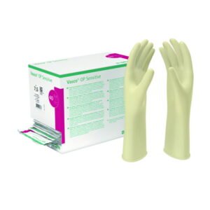 B. Braun Vasco OP Gloves, Size 7 OP Sensitive, Latex, Powder-Free, Sterile, Pack of 40 Pair