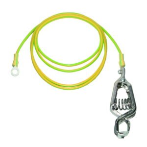 SCAT Earthing Cable, 1.5m Length with Binding Rail and Ring, Includes Fastening Material