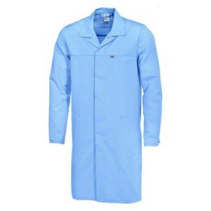 Bierbaum-Proenen BP Laboratory Coat Size XLN, Light Blue 65% Polyester / 35% Cotton 1/1 Arm, Unisex