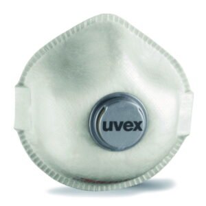 Uvex Respirators Silv-Air Classic 2312 FFP-3 with Valve, White, Pack of 15​