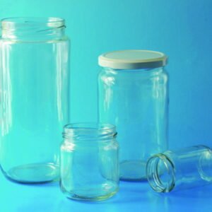 LLG Wide Neck Jar 212mL with Twist-Off Thread Opening 63mm, Pack of 12