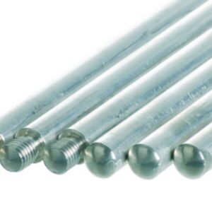 BOCHEM Support Rod, Steel, Galvanized, 12mm O.D., M10 Thread, Length 600mm