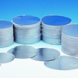 Korff AG Round Aluminium Disks – 100mm x 0.03mm, Pack of 1000