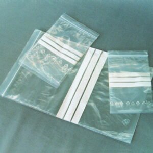 LLG Pressure Seal Bag PE 160x220 mm with Write-On Patch, Pack of 1000
