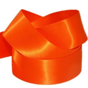 DFS Tango Orange (7mm) Satin Ribbon