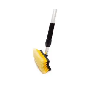 Telescopic Solar Panel Cleaning Broom with Hosepipe Connector