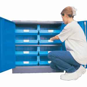 Blue – Linbin ® Storage Bin Half Size Cabinet Kit 4