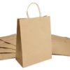 Eco Bag – A3 Brown with Paper Twist Handle