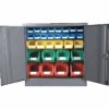 Louvre Panel & Linbin ® Storage Bin Half Size Cabinet Kit 2