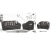Lounge Suite 2 Piece-Black