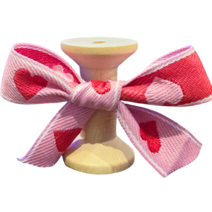 No 205 – Heart Pink, White & Cranberry 20mm