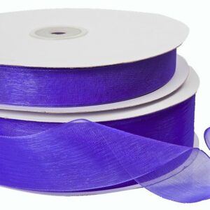 Purple Organza Ribbon 20mm x 100m