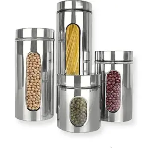 Canister Set 4pcs Stainless Steel
