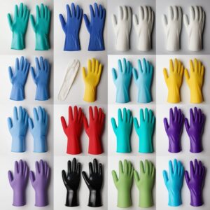 Unigloves Nitrile Gloves Cobalt Pearl Size M Powder Free, Non Sterile, Rolling Edges, Micro-Roughened Finger Tips, Pack of 100