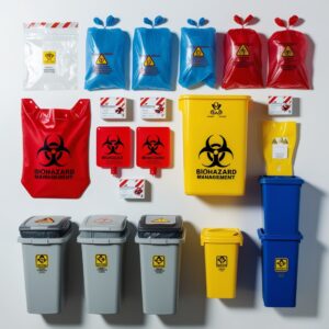 throwing away sharps container