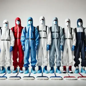 Disposable 50 gsm coveralls large