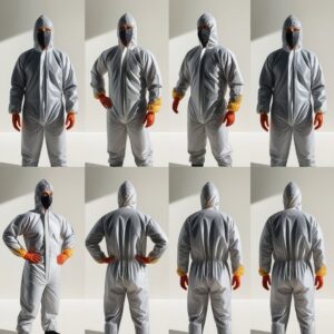 Uvex Men’s Laboratory Coat Size 56/58 White 100% Cotton 1/1 Arm Type 81996