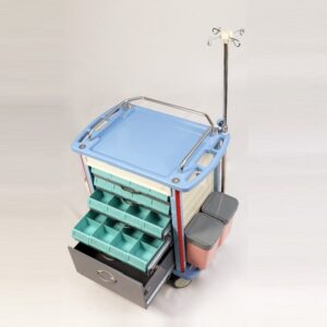 Alternative view of Refuse Recycle Bin with Flat Lid - Two Holes - Plastic - 85L