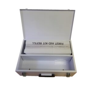 Alternative view of sharps container holder wall