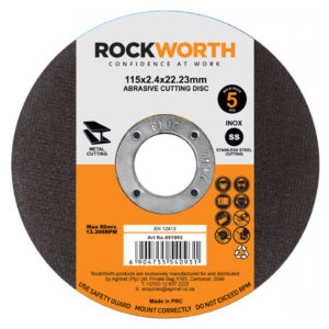 Alternative view of Rockworth Cutting Disc Steel 115X2.5Mm 5Pack