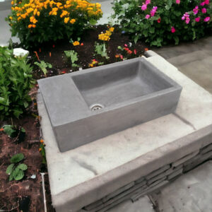 Alternative view of Charcoal Concrete Basin / Sink 420 X 240 X 115Mm High Quality Concrete