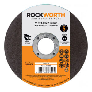 Alternative view of Rockworth Cutting Disc Slimline Steel 115X1.0 5Pac