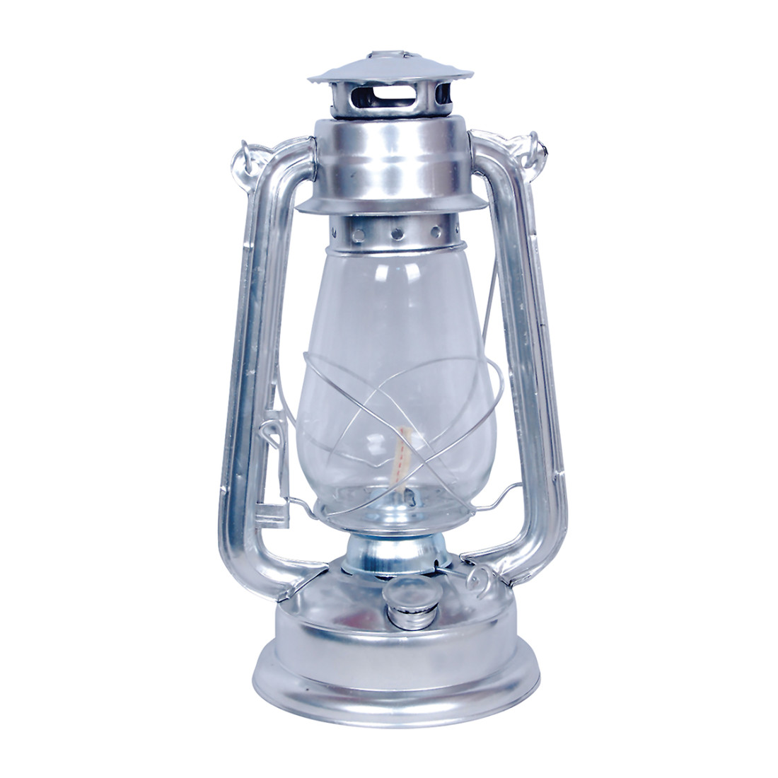 Kerosene Lantern Silver 31Cm Height