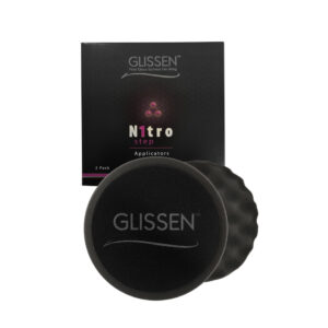 Glissen Nitro Black Waffle Finishing Foam Applicators 2 Pack 150Mm/6"