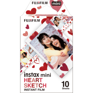Instax Film Mini Pat Heart Sketch 1 Pack (10 Sheets)