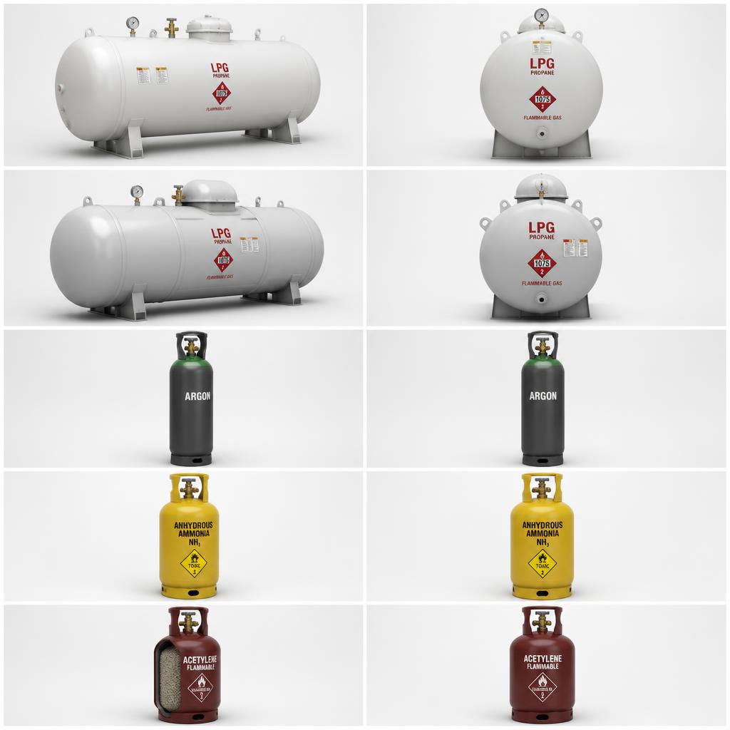 Oxygen tank in house