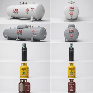 Alternative view of Argon/CO2 Mix Shielding Gas Cylinder 50L (Bulk Production Lines)